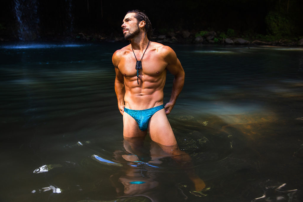 Jungle Lizard Mens Swim Thong