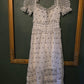 Vintage Embroidered Lace Ruffle Dress