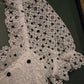 Vintage Embroidered Lace Ruffle Dress