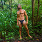 Mens black swimwear thong